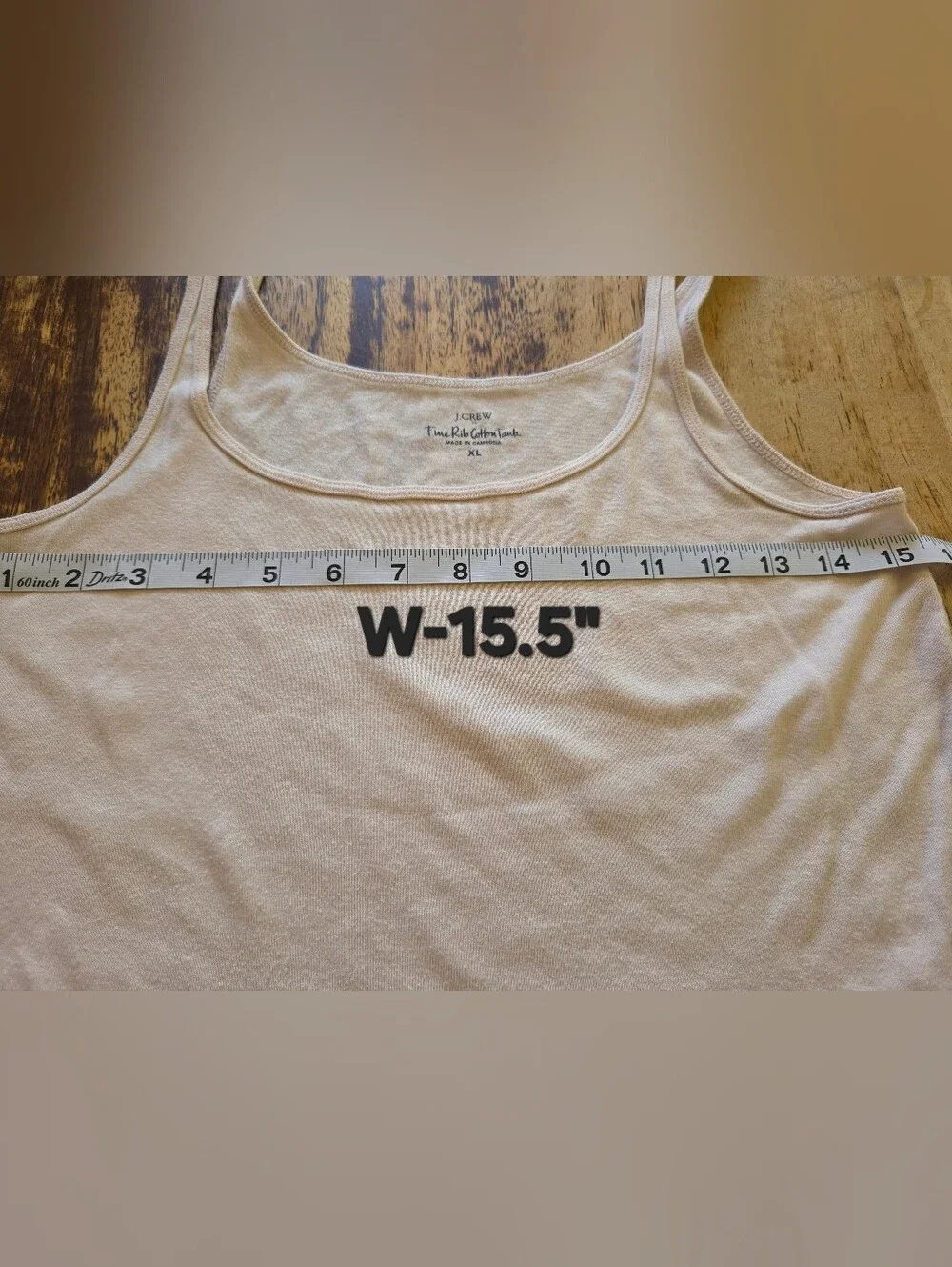 J. Crew Light Cream Scoop Neck Tank